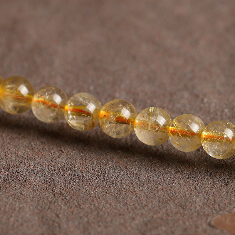 Natural Citrine Prosperity Protection Bracelet with Luck Muse Energy - Image 6