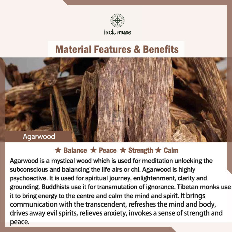 Luck Muse Agarwood Carved Buddha Bracelet for Calmness - Image 9
