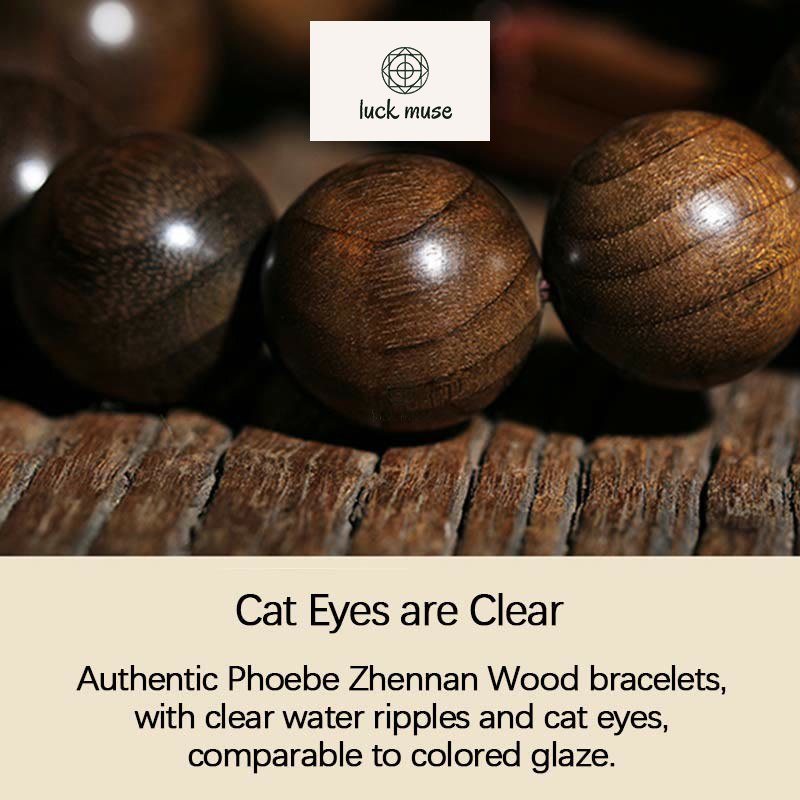 Rare Phoebe Zhennan Wood Blessing Bracelet - Image 18