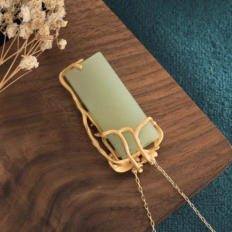 Green Aventurine Balance Necklace Pendant by Luck Muse Shop - Image 5