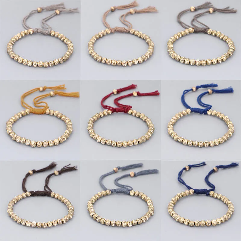 Tibetan Handmade Copper Bead Bracelet for Luck and Protection - Image 15