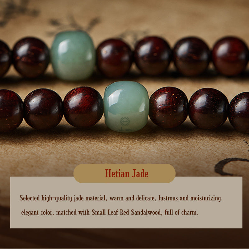 Natal Buddha Chinese Zodiac 108 Beads Red Sandalwood Red Agate Pixiu Protection Bracelet - Image 20