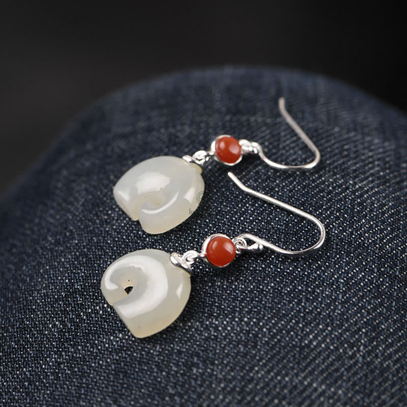 Luck Muse 925 Sterling Silver Elephant Hetian Jade Abundance Jewelry Set - Image 13