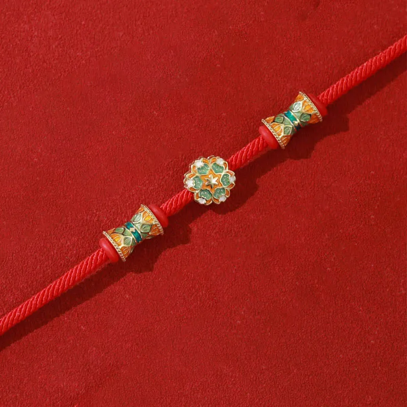Dunhuang 925 Sterling Silver Lotus Drum Bracelet for New Beginnings - Image 5