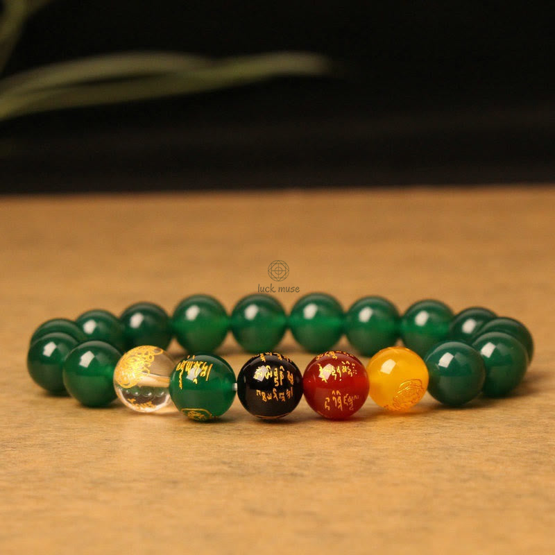 Luck Muse Five Elements Wealth Agate Crystal Bracelet