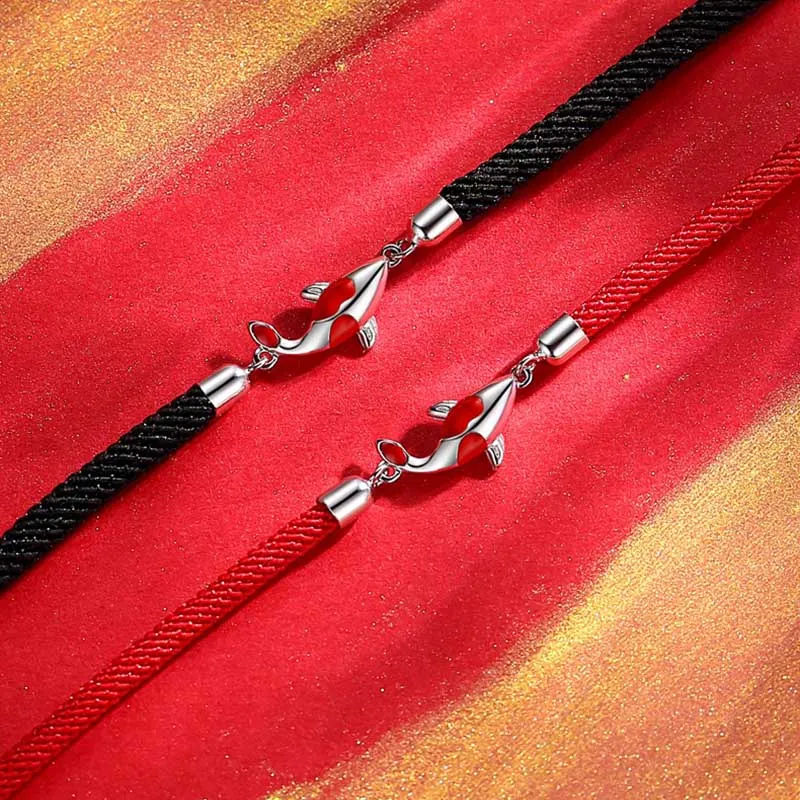 Braided Chain Couple Bracelet with Luck Muse, Koi Fish Symbolizing Luck and Wealth - Image 7