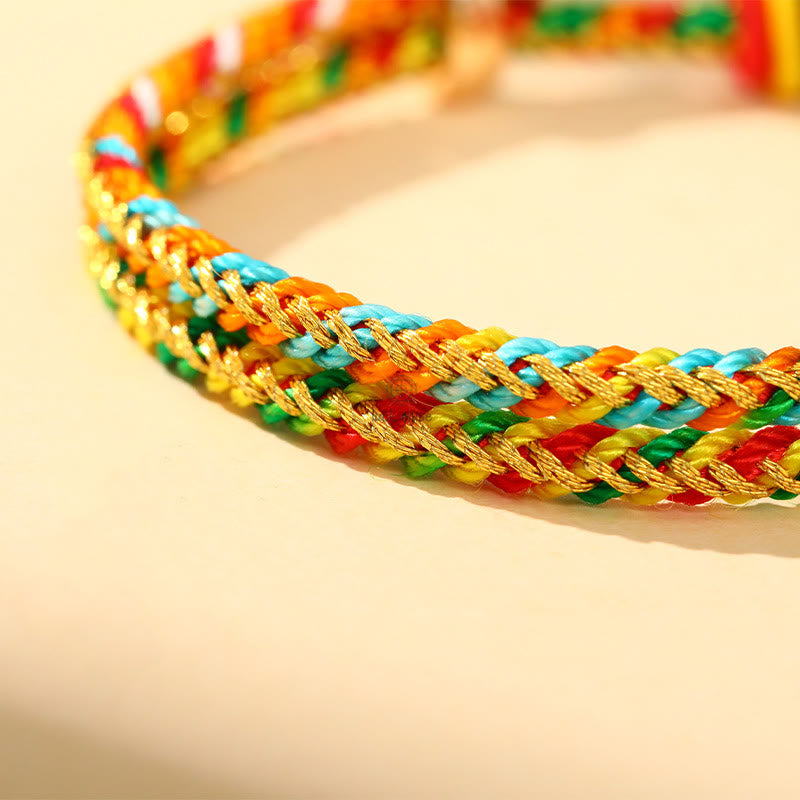 Colorful Zongzi Pattern Luck Muse Bracelet - Handmade Luck Bracelet for Children and Adults - Image 3
