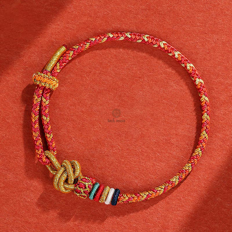Dunhuang Colorful Rope Luck Muse Protection Bracelet - Image 14