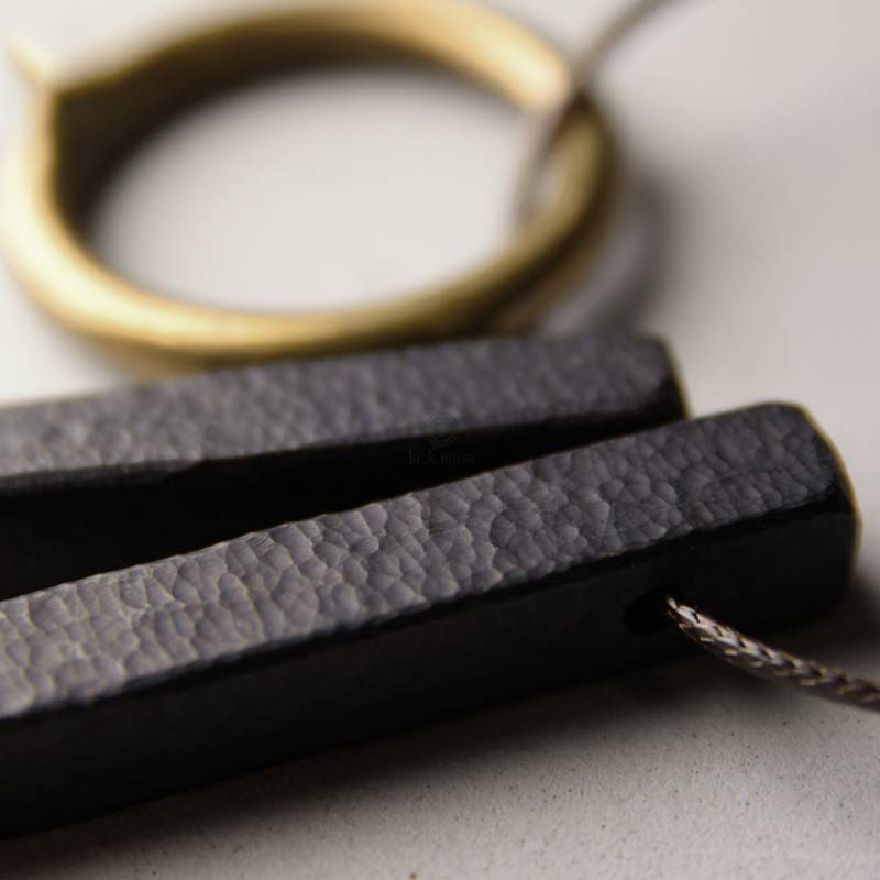 Zen Circle Ebony Wood Necklace Pendant for Enlightenment - Image 11
