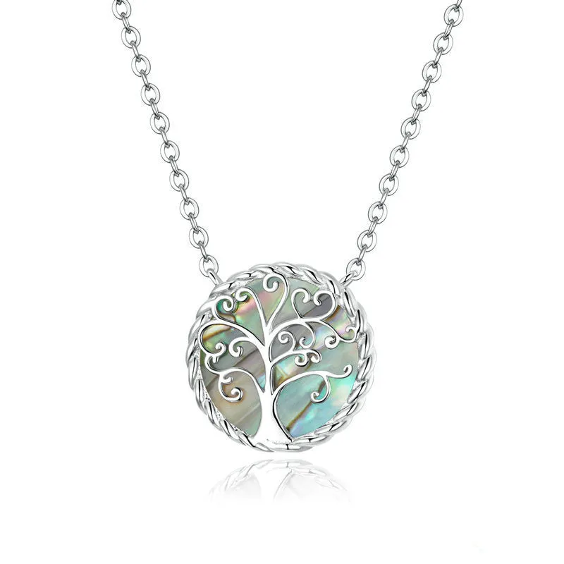 925 Sterling Silver Tree of Life Creation Necklace Pendant