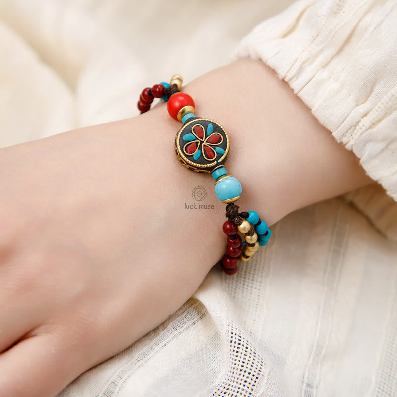 Tibetan Turquoise Buddha Bracelet for Protection and Strength - Image 6
