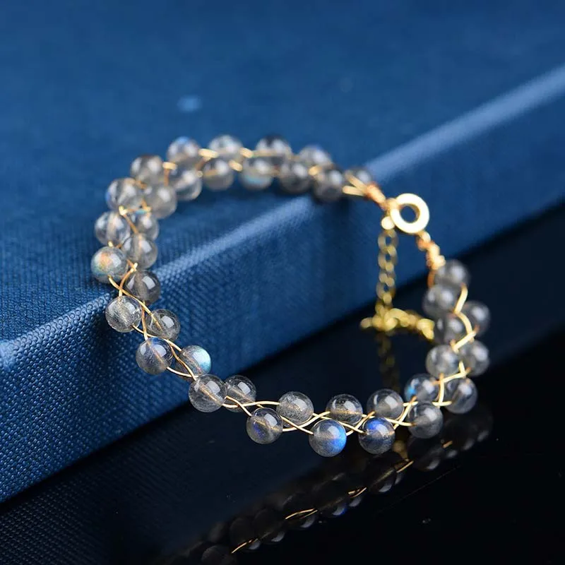 Natural Moonstone Love Blessing Bracelet by Luck Muse Shop