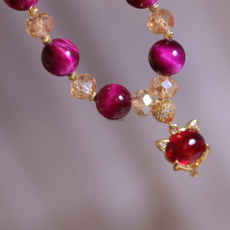 Red Tiger Eye Luck Muse Bracelet for Protection and Self-Confidence - Image 5