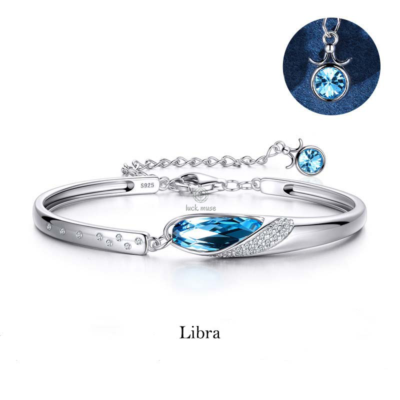 Luck Muse 925 Sterling Silver Zodiac Charm Bracelet - Image 15