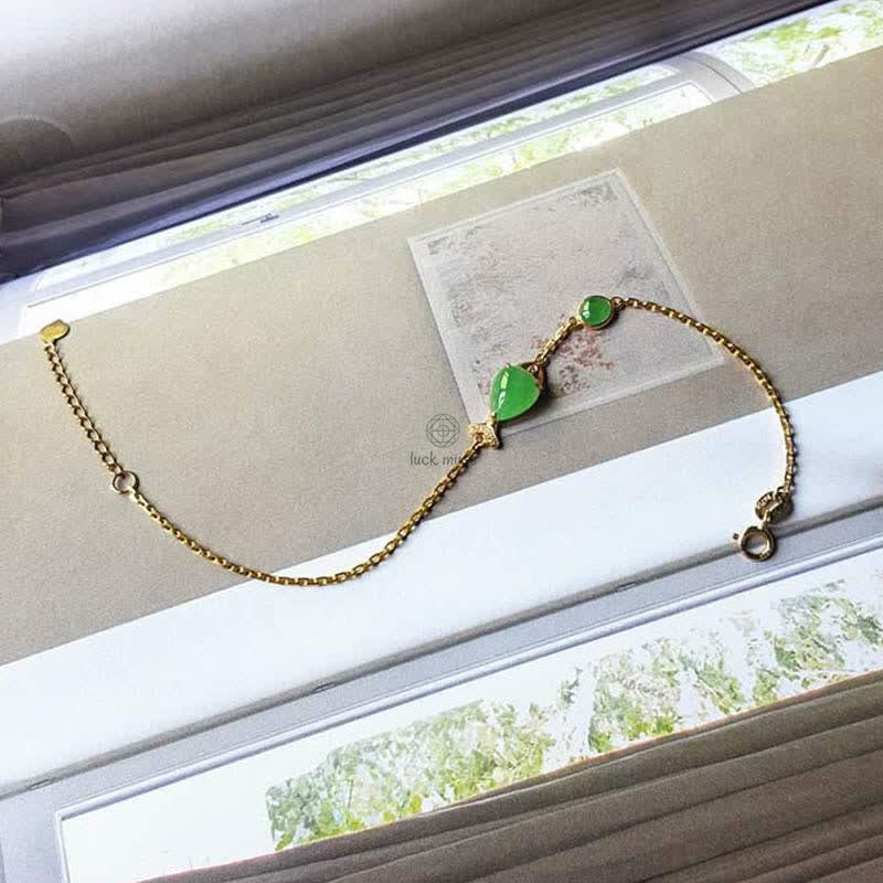 Green Chalcedony Koi Fish Courage Strength Bracelet from Luck Muse Shop - Image 8