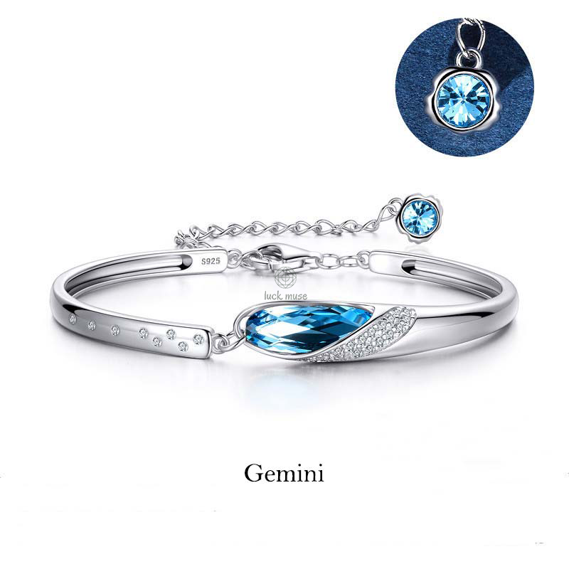 Luck Muse 925 Sterling Silver Zodiac Charm Bracelet - Image 9