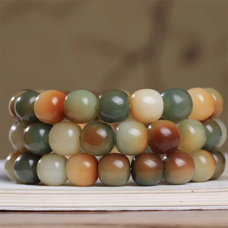 Colorful Bodhi Seed Buddha Bracelet for Peace and Wisdom - Image 4