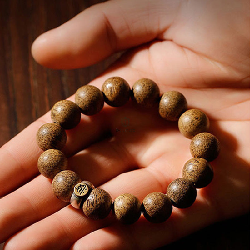 Chinese Zodiac Natal Buddha Agarwood Silver Bracelet for Peace and Calm - Image 6