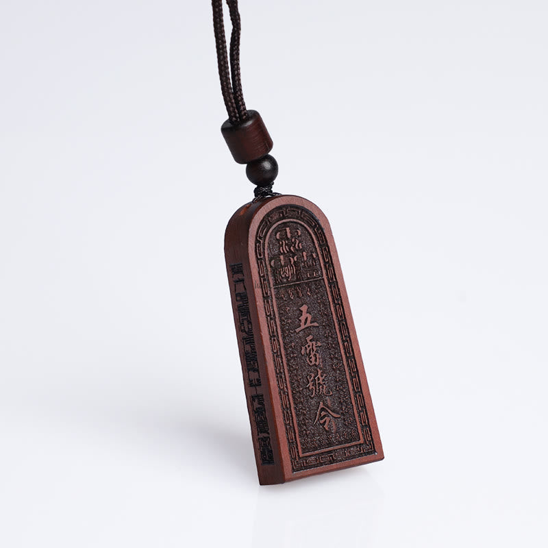 Lightning Struck Jujube Wood Luck Muse Protection Necklace - Image 10