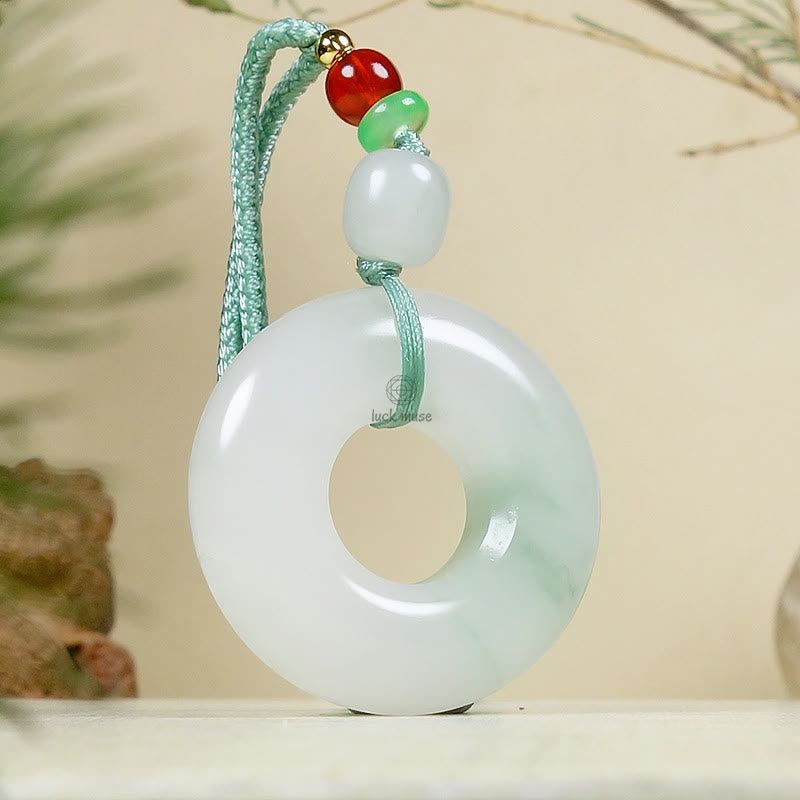 Natural Jade Luck Muse Prosperity Necklace Pendant - Image 6