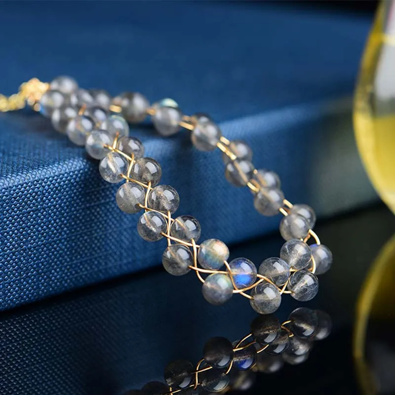 Natural Moonstone Love Blessing Bracelet by Luck Muse Shop - Image 2