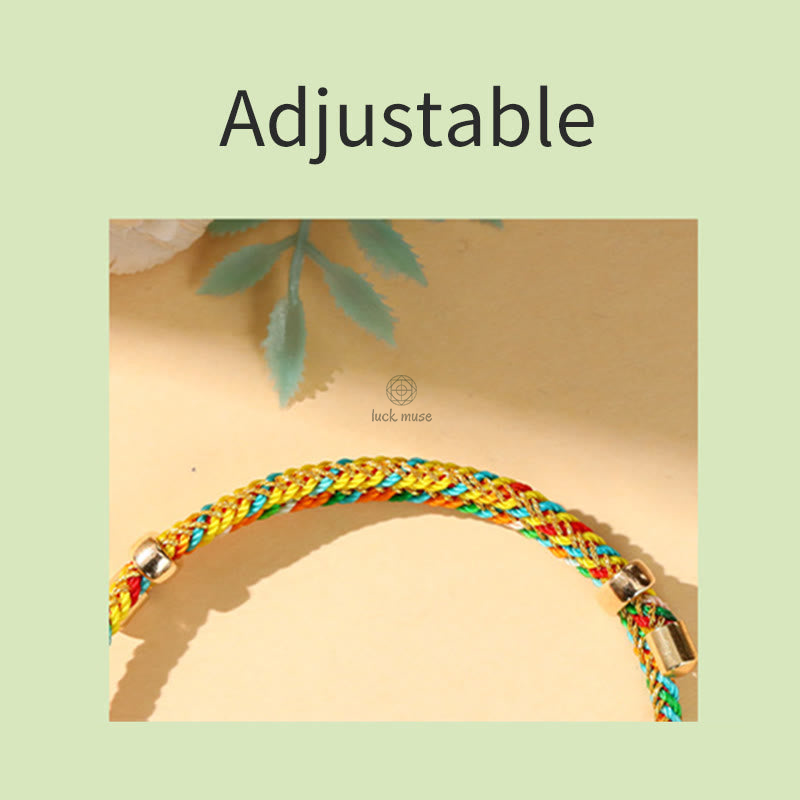 Colorful Zongzi Pattern Luck Muse Bracelet - Handmade Luck Bracelet for Children and Adults - Image 5