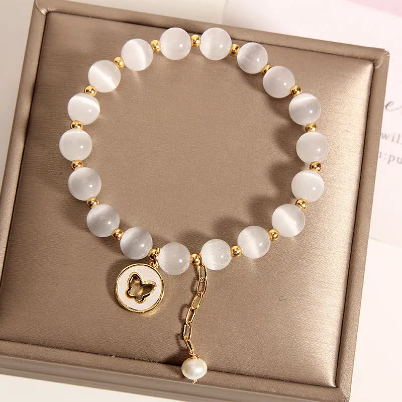 Luck Muse Cat's Eye Butterfly Love Bracelet - Image 2