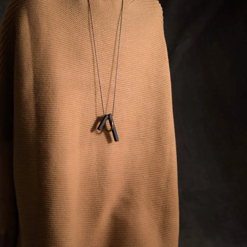 Zen Circle Ebony Wood Necklace Pendant for Enlightenment - Image 3