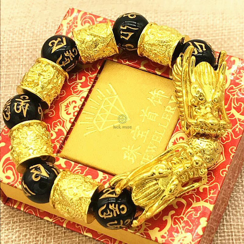 Luck Muse Double Dragon Prosperity Bracelet - Image 2