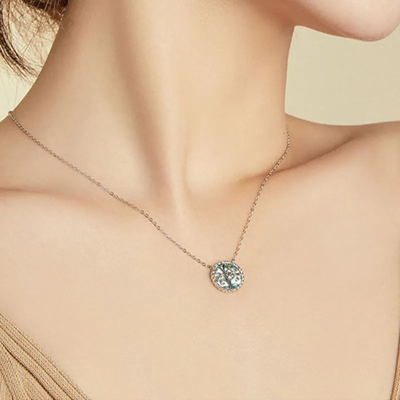 925 Sterling Silver Tree of Life Creation Necklace Pendant - Image 4