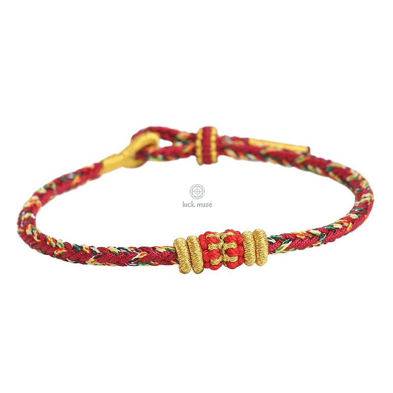 King Kong Knot Luck Bracelet - Handmade Colorful Rope with Luck Muse - Image 12