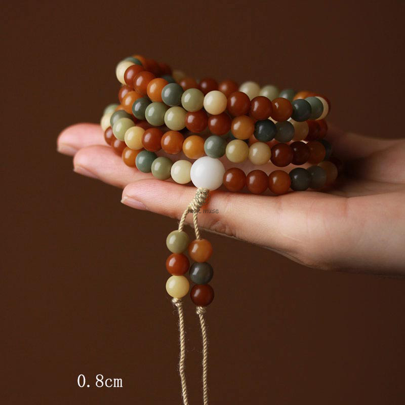 Bodhi Seed Harmony Wisdom Mala Bracelet by Luck Muse Shop