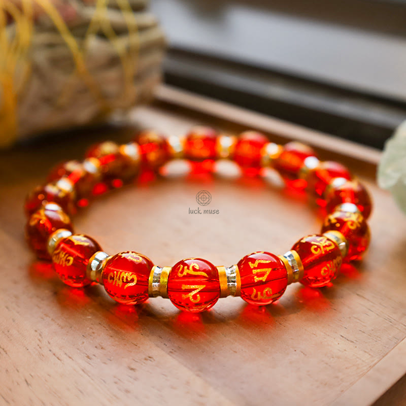 Luck Muse Feng Shui Green Mantra Bracelet - Image 13