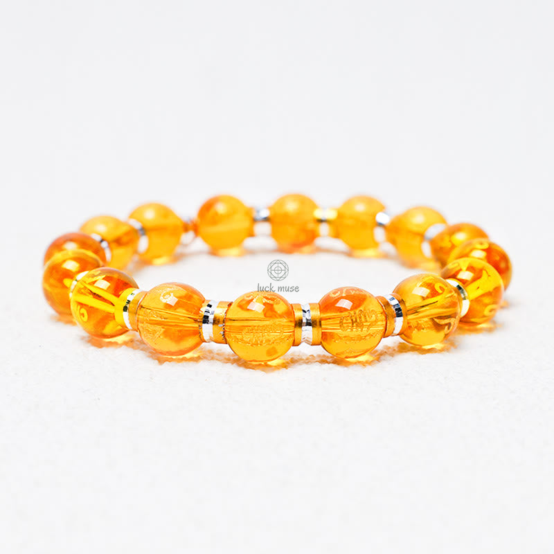 Luck Muse Feng Shui Green Mantra Bracelet - Image 3