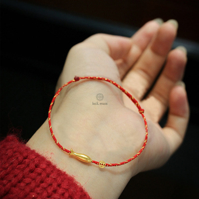Braided Koi Fish Luck Wealth Bracelet with 14K Gold Plating by Luck Muse Shop - Image 8