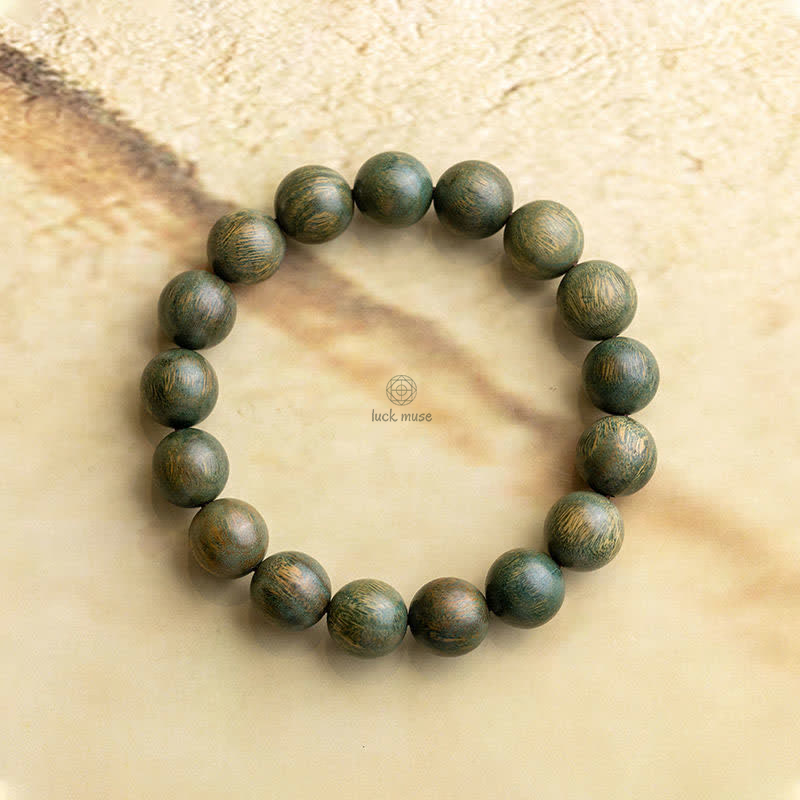 Tibetan Green Sandalwood Healing Bracelet by Luck Muse Shop - Image 13