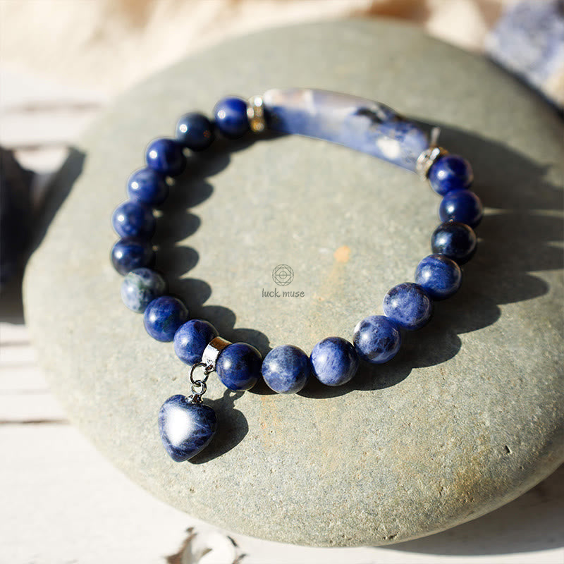 Natural Quartz Love Heart Healing Beads Bracelet - Luck Muse Shop - Image 11
