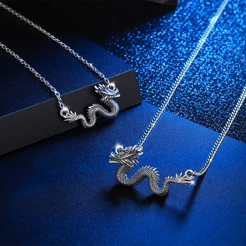 Luck Muse 925 Sterling Silver Year Of The Dragon Protective Dragon Chain Necklace Pendant - Image 5