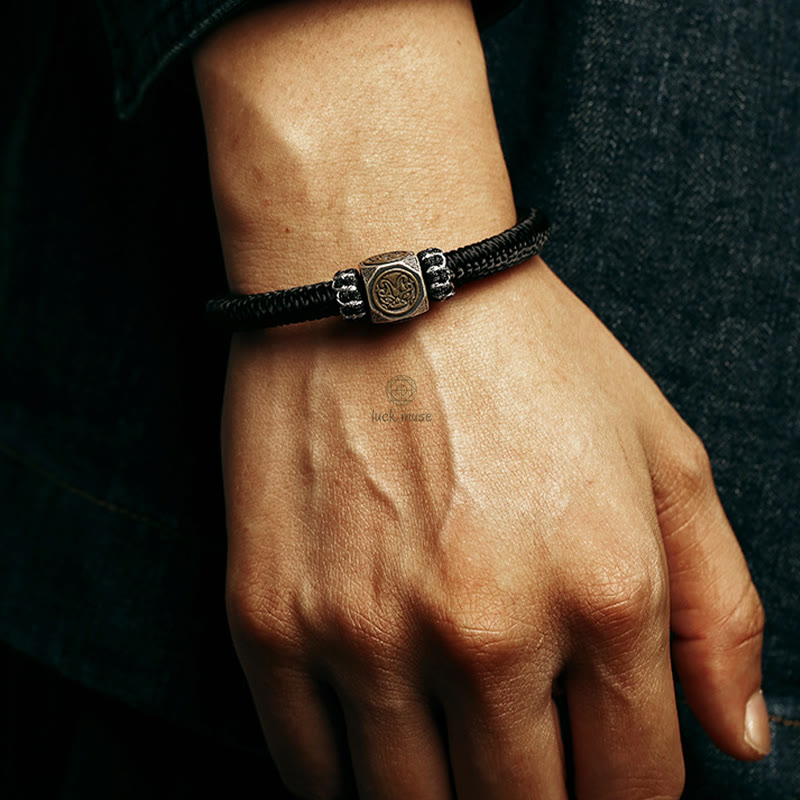 Luck Muse 925 Sterling Silver Knot Bracelet with Faith and Strength - Image 13