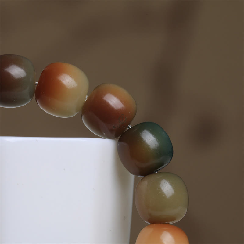 Colorful Bodhi Seed Buddha Bracelet for Peace and Wisdom - Image 6