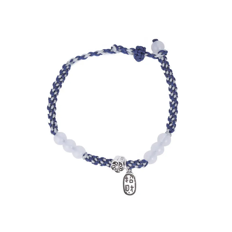 Handmade Lucky Fortune Rope Bracelet with Luck Muse - Image 5
