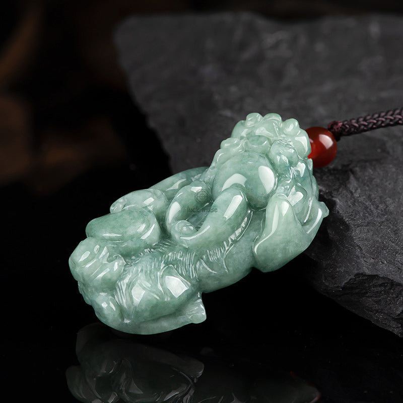 Jade PiXiu Wealth Luck Necklace Pendant - Image 8