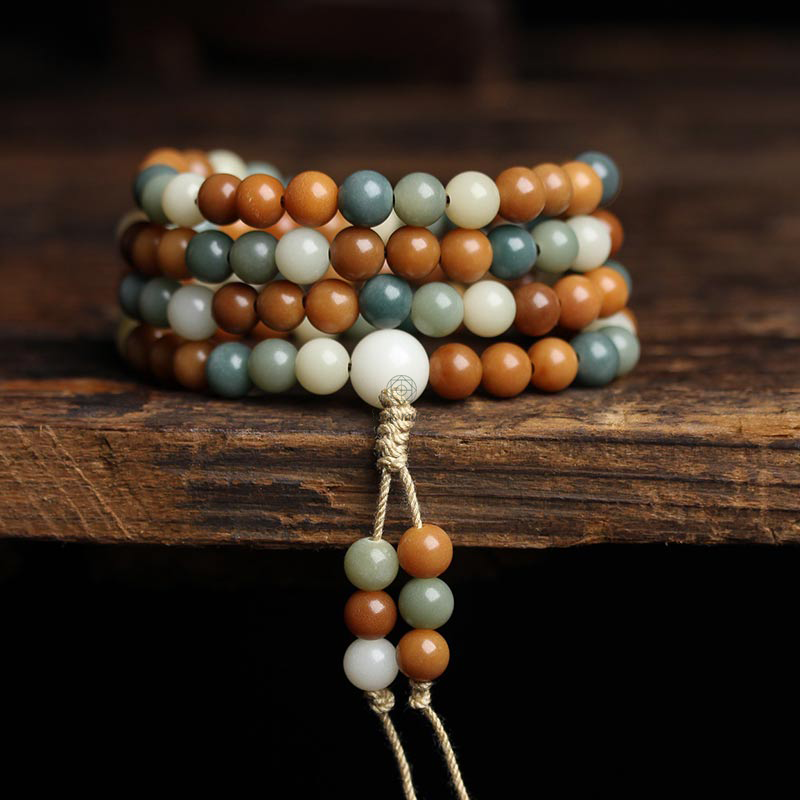 Bodhi Seed Harmony Wisdom Mala Bracelet by Luck Muse Shop - Image 6