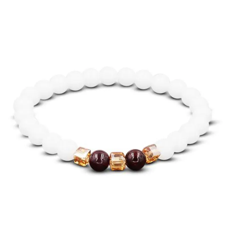 White Jade Luck Muse Protection Bracelet