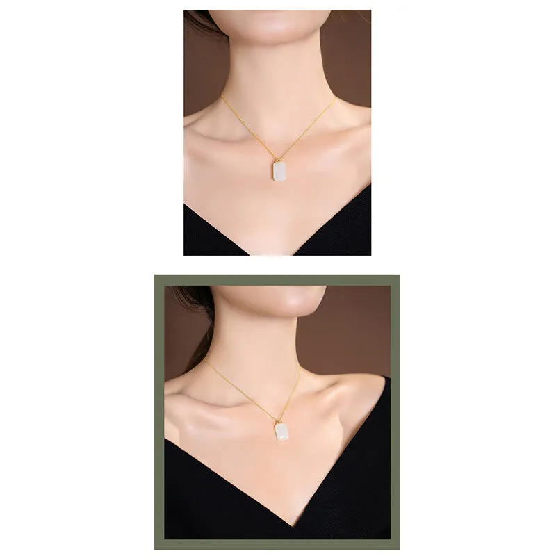 Luck Muse 925 Sterling Silver Hetian and Cyan Jade Luck Laughing Buddha Butterfly Necklace Pendant - Image 18