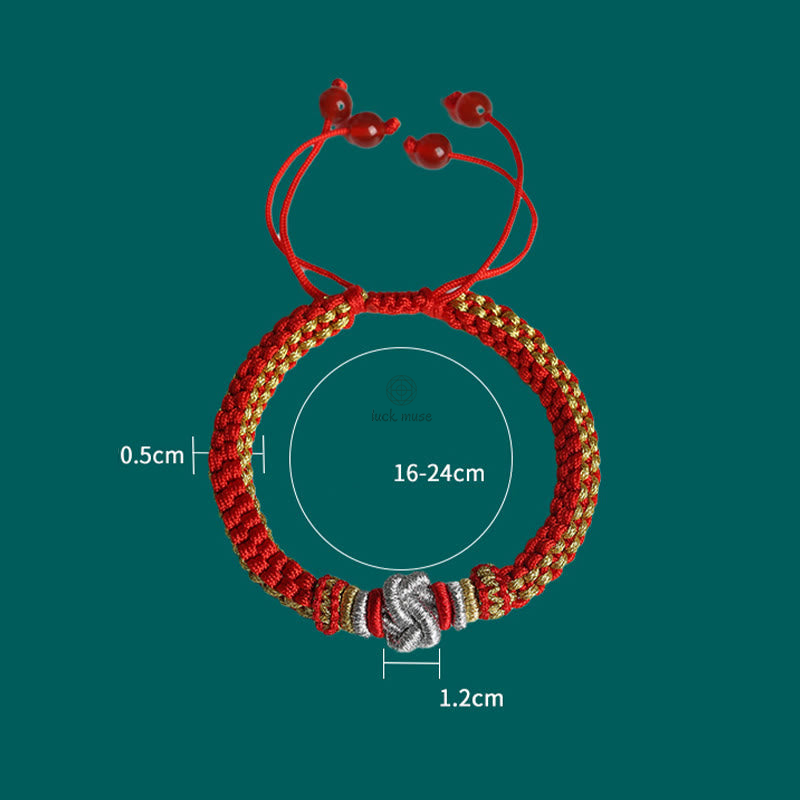 Colorful Rope Lucky Luck Muse Handmade Bracelet with True Love Knot - Image 14
