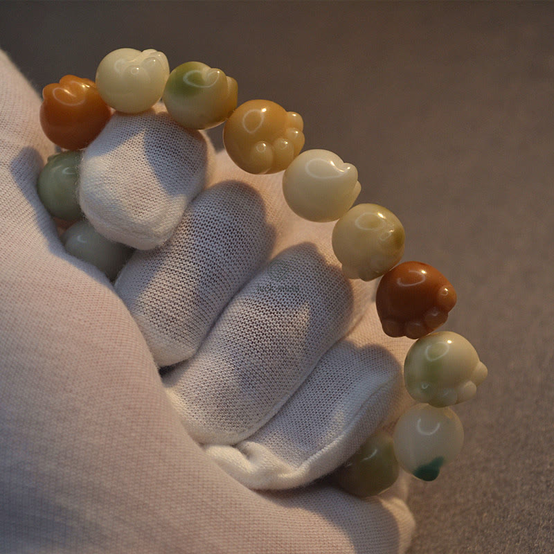 Multilayered Bodhi Seed Cat Paw Harmony Bracelet - Image 8
