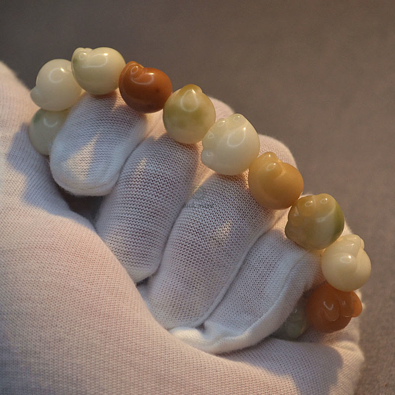 Multilayered Bodhi Seed Cat Paw Harmony Bracelet - Image 11