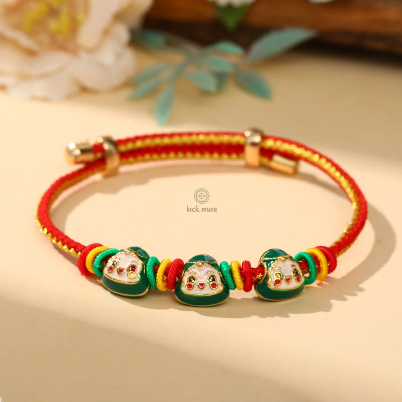 Colorful Zongzi Pattern Luck Muse Bracelet - Handmade Luck Bracelet for Children and Adults - Image 20
