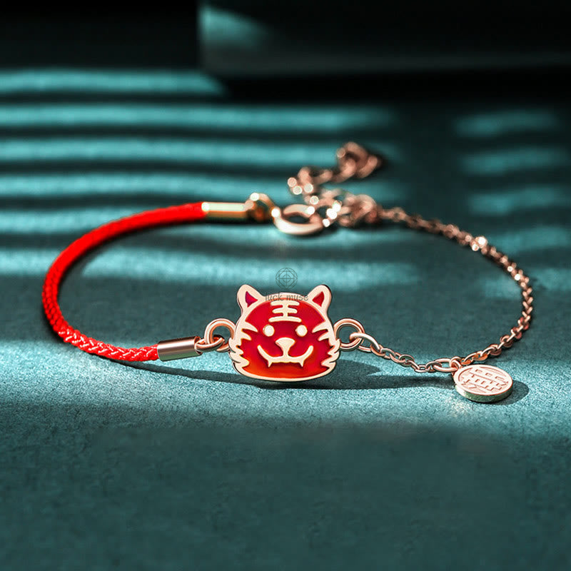 Luck Muse 925 Sterling Silver Color-Changing Chinese Zodiac Lucky Protection Red String Bracelet - Image 9